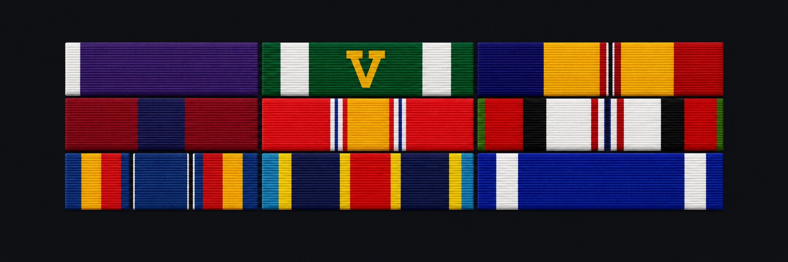 William Silvia ribbon stack